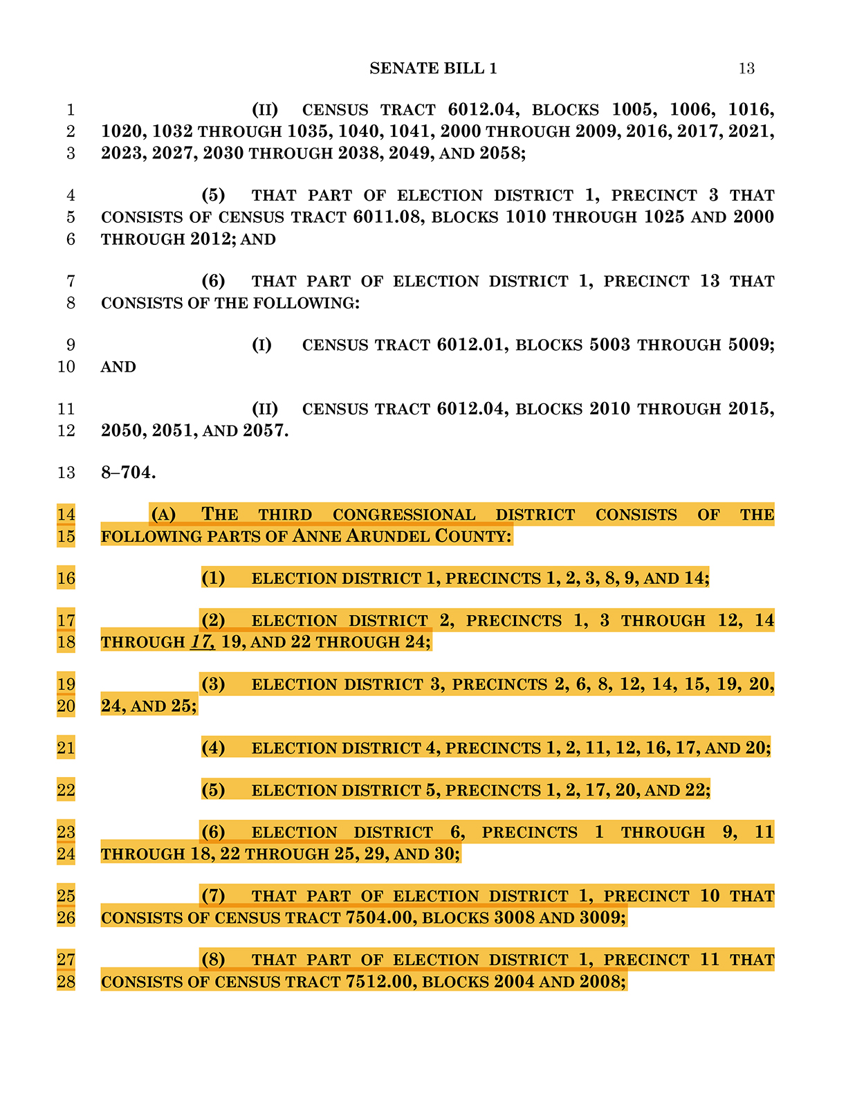 Maryland Senate Bill 1 (excerpt)